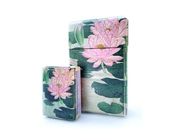 Cigaret Case with Claude Monet print,  Wood Cigarette Case, gift for mom,