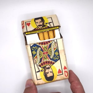 Portasigarette Freddie, regalo per papà fumatore, regalo per gli appassionati di musica rock
