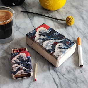 Portasigarette The Wave, scatola per sigarette vintage