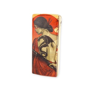 Portasigarette Geisha per sigarette sottili, scatola regalo, scatola per sigarette, sigaretta da 100 mm, sigaretta arrotolata a mano
