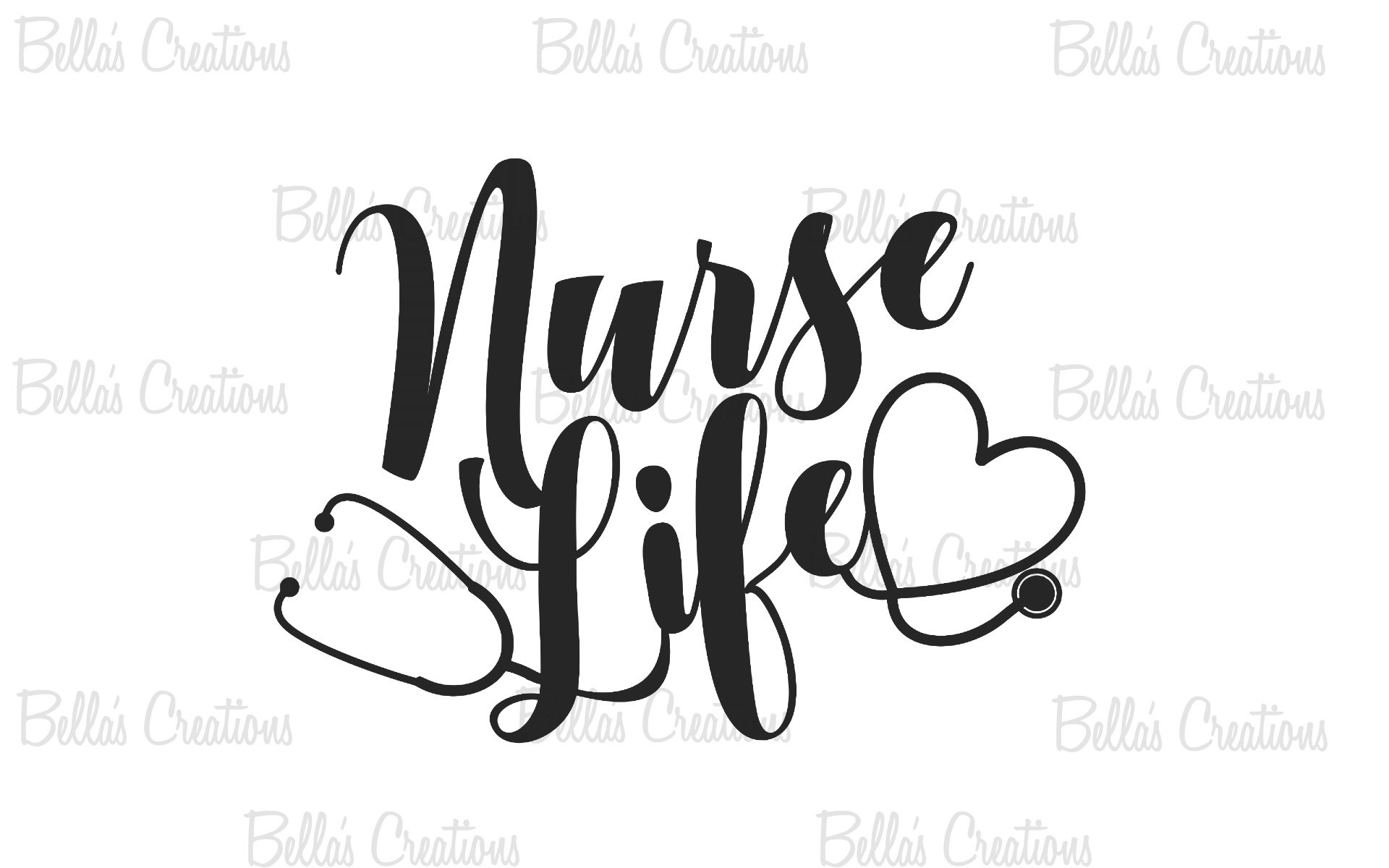 Nurse Life Svg - Etsy