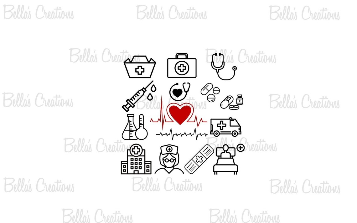 Nursing Bundle Design Nurse Designs SVG Nursing Designs Etsy