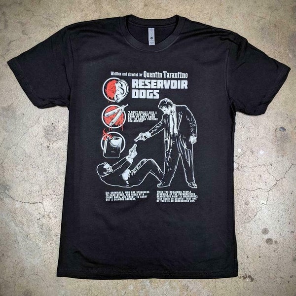 Reservoir Dogs Crime Movie Retro 1992 T shirt Unisex Short Tee Gildan New Design menn s