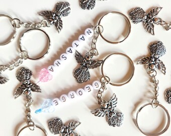 Personalised Angel keyring