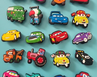 20 adornos para zapatos de Cars para niños de 4 años en adelante