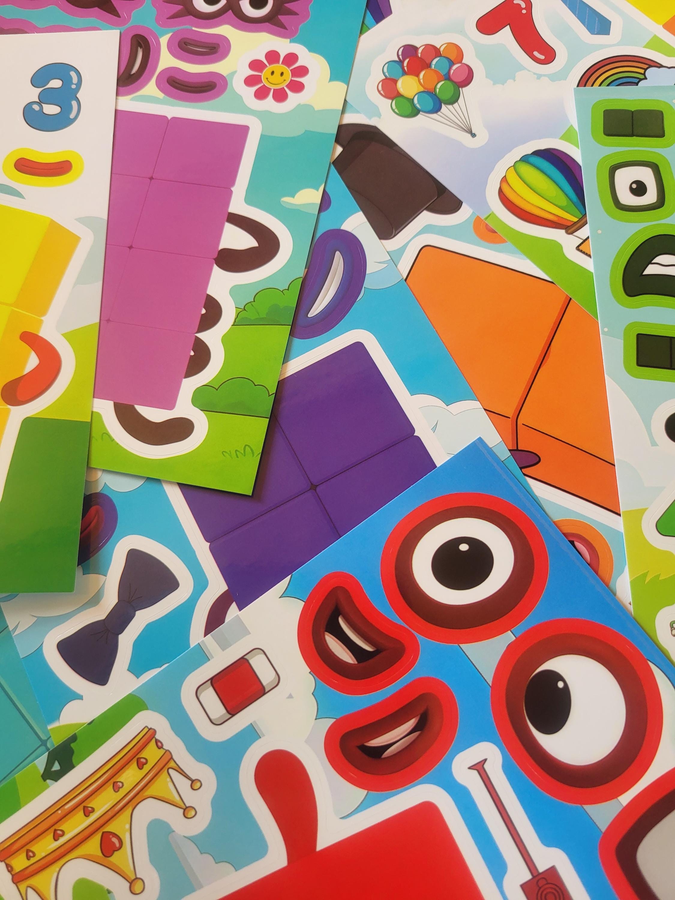 Number Blocks Activity Book Stickers Colouring Drink Bottle Bumper Fun ...