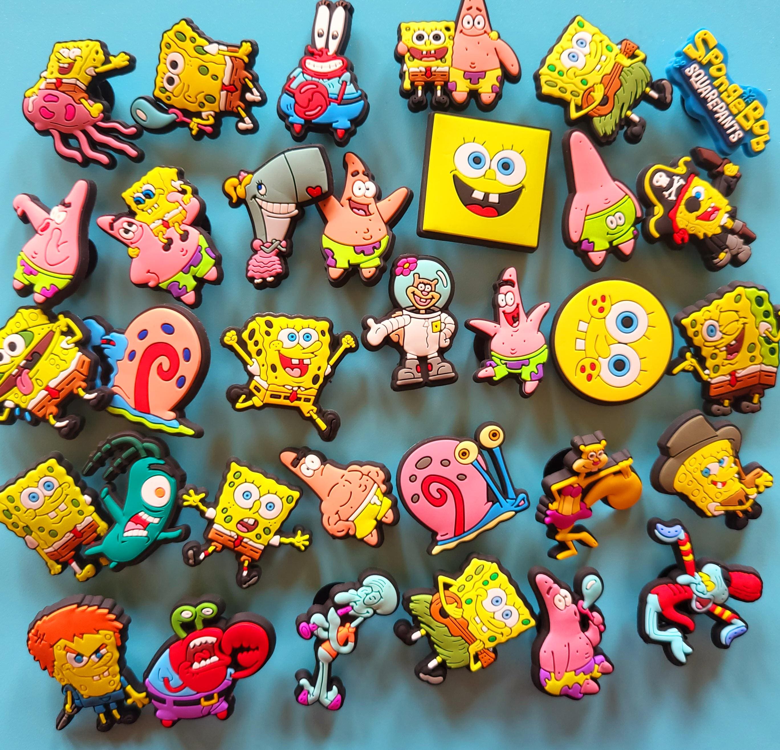 crocs charms spongebob