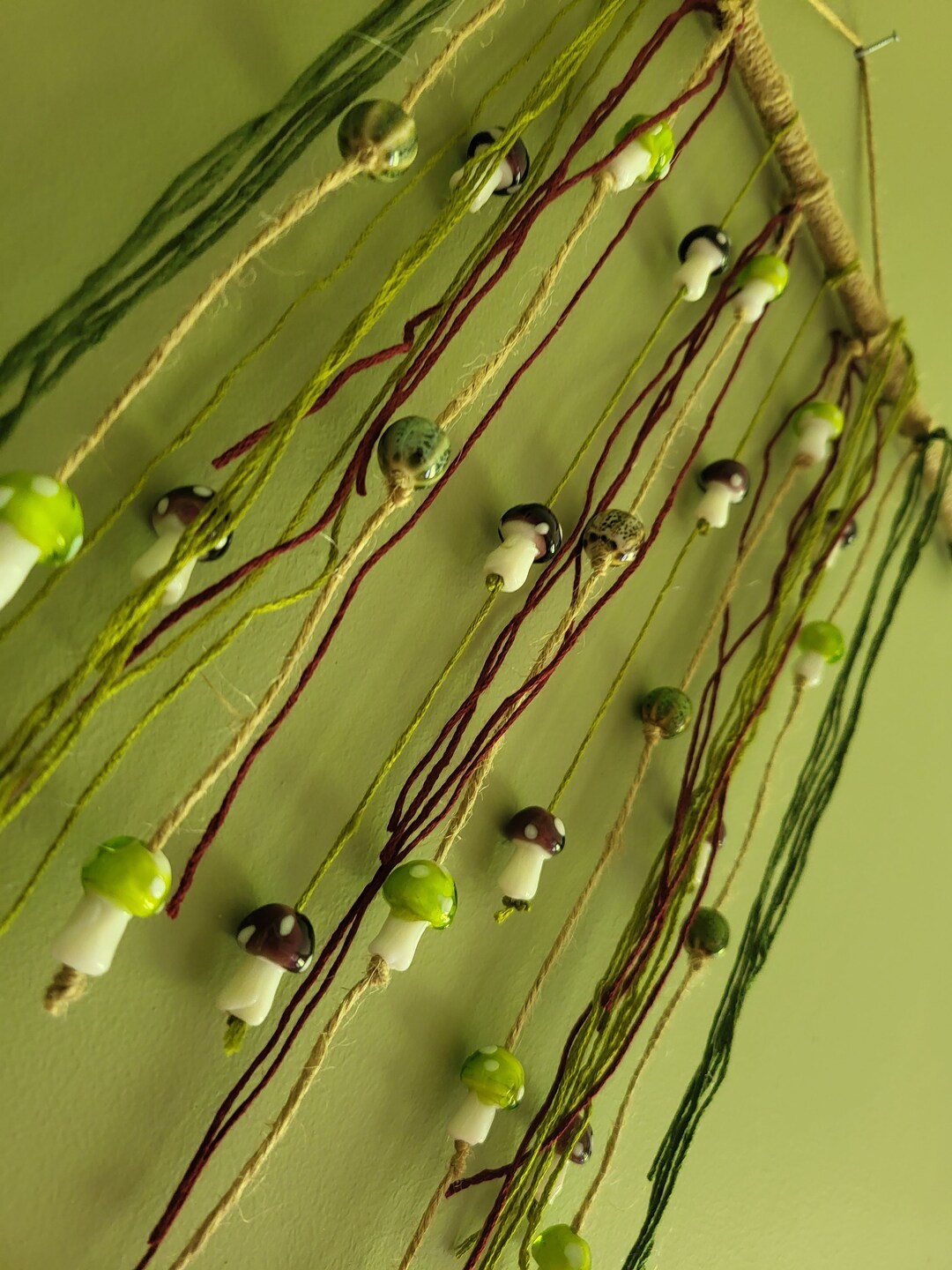 Mushroom Wall Decor Rustic Wall Hanging Boho Hippy Indoor Etsy UK