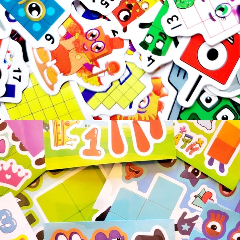Numberblocks Stickers - Etsy