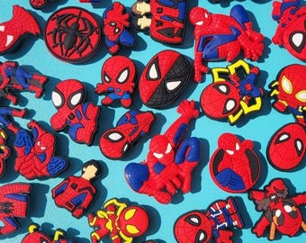 12 Superhero Spider man Shoe charm