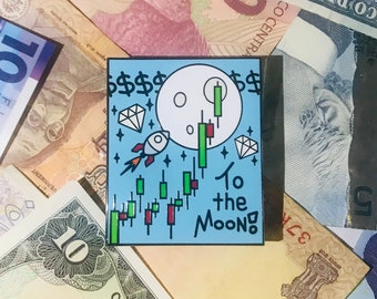 ¡A la luna! - Pin de esmalte duro