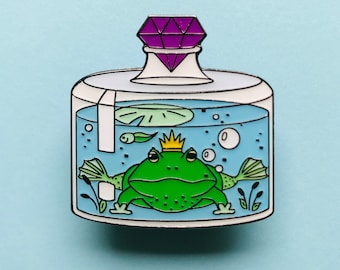 Frog in a Decanter - Soft Enamel Pin