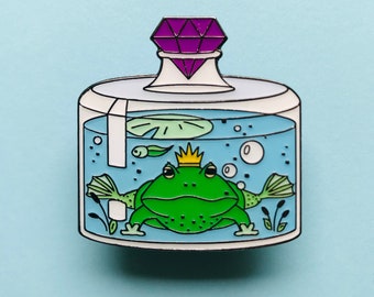 Frog in a Decanter - Soft Enamel Pin