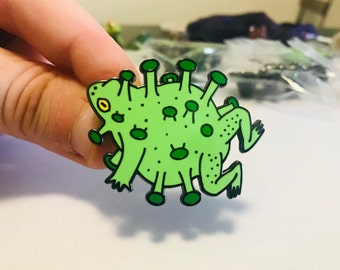 Corona Frog - Pin de esmalte duro
