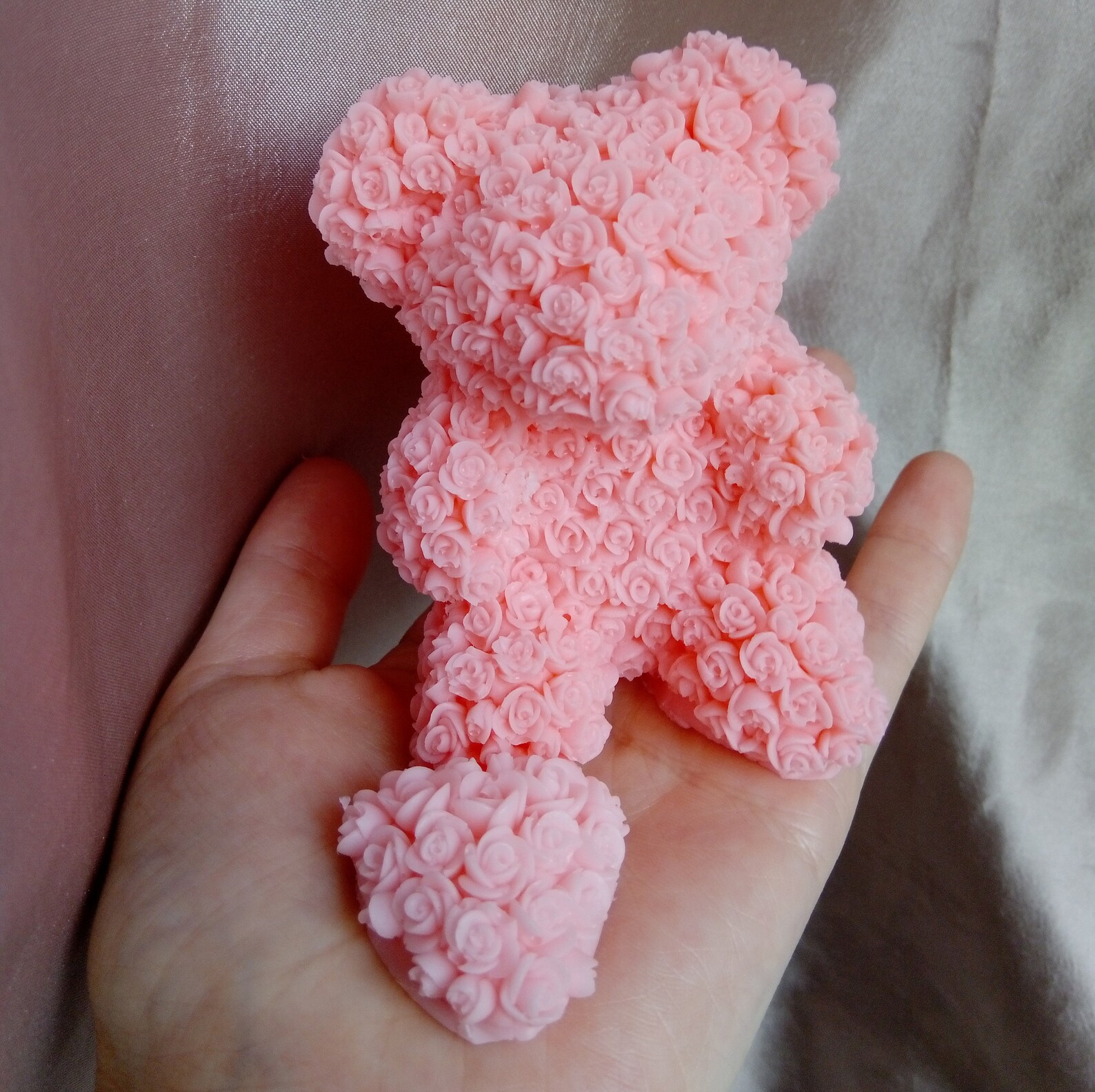 Soap Teddy Bear in Roses. Handmade Soap. Gift for Baby Shower Etsy