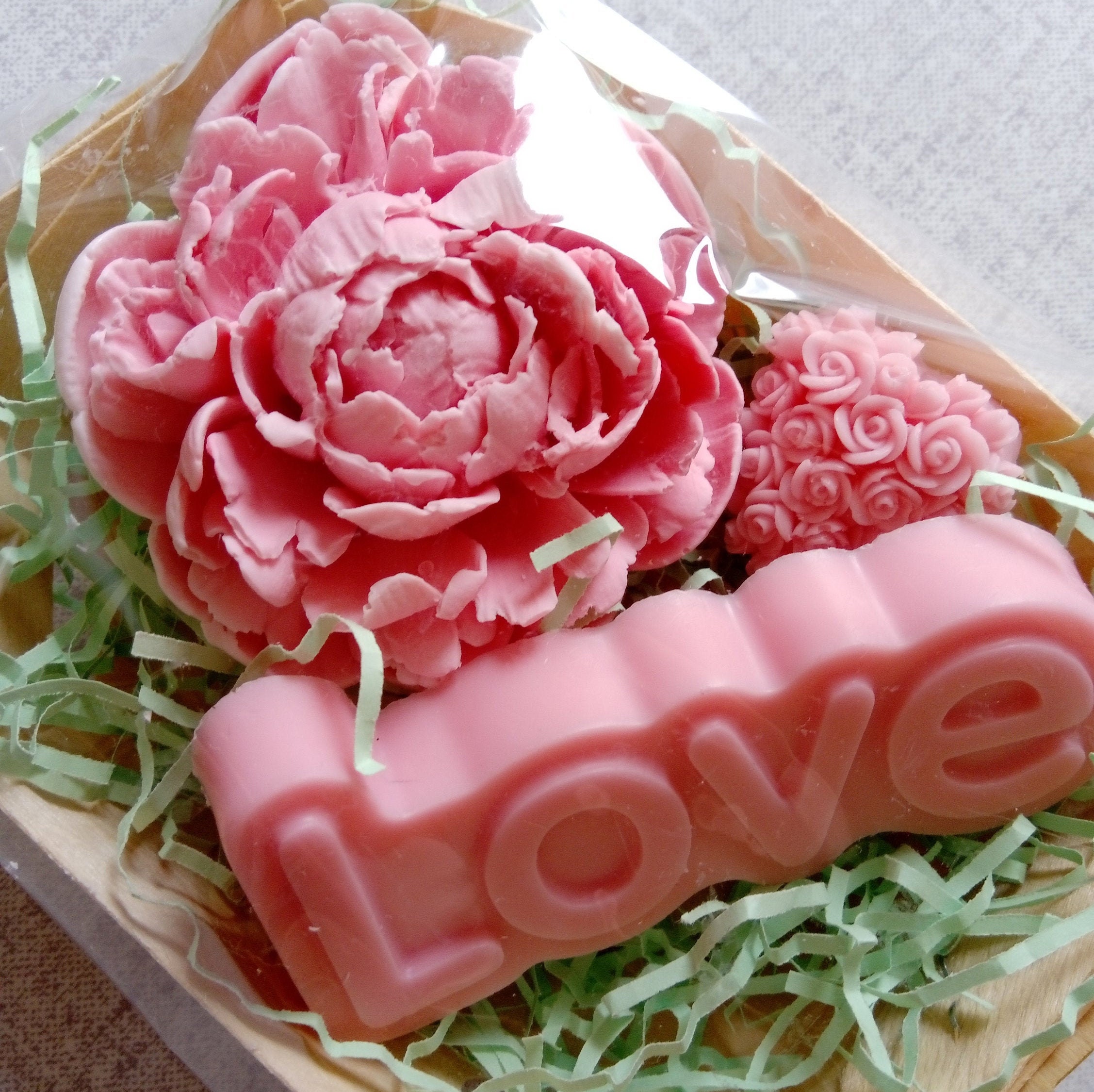 Set Soap Love Peony. Summer Peony. Handmade Soap Set. Soap for Etsy