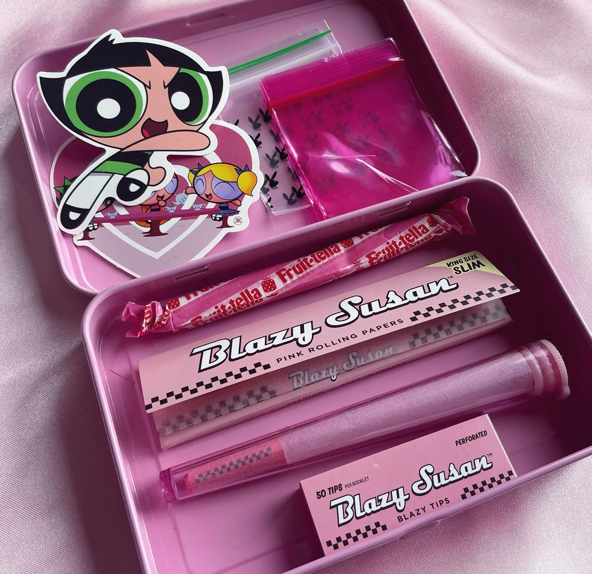 Pink Girly Stoner Tin / Kit Gift / Bundle - Etsy UK