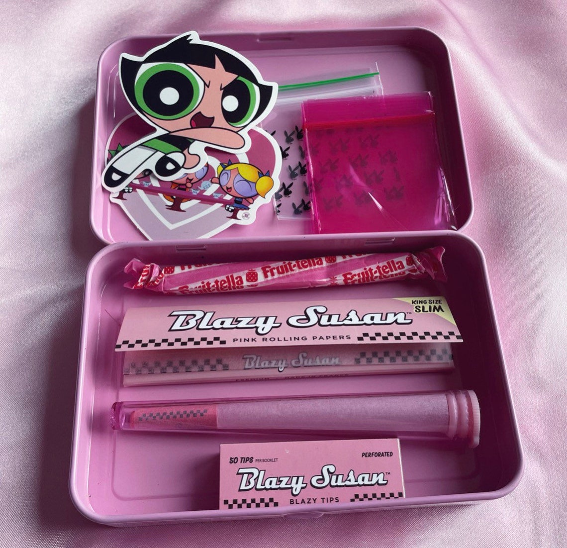 Pink Girly Stoner Tin / Kit Gift / Bundle Etsy
