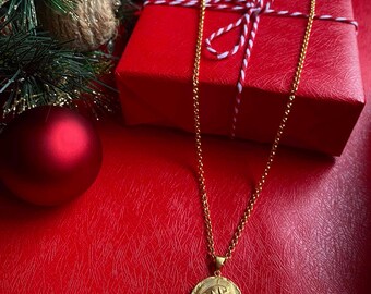 Athena Greek Coin Pendant, Unisex Owl Necklace, Owl And Athena Goddess Replica Coin Necklace, Ancient Greek Symbols Shop