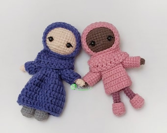 Crochet Hijab Doll Amigurumi Pattern, Sara Doll (PDF Pattern)