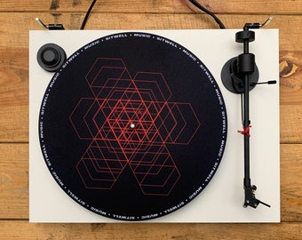 DJ Vinyl Turntable Slipmat // CRYSTAL