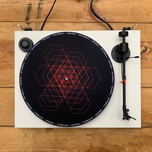 DJ Vinyl Turntable Slipmat // CRYSTAL