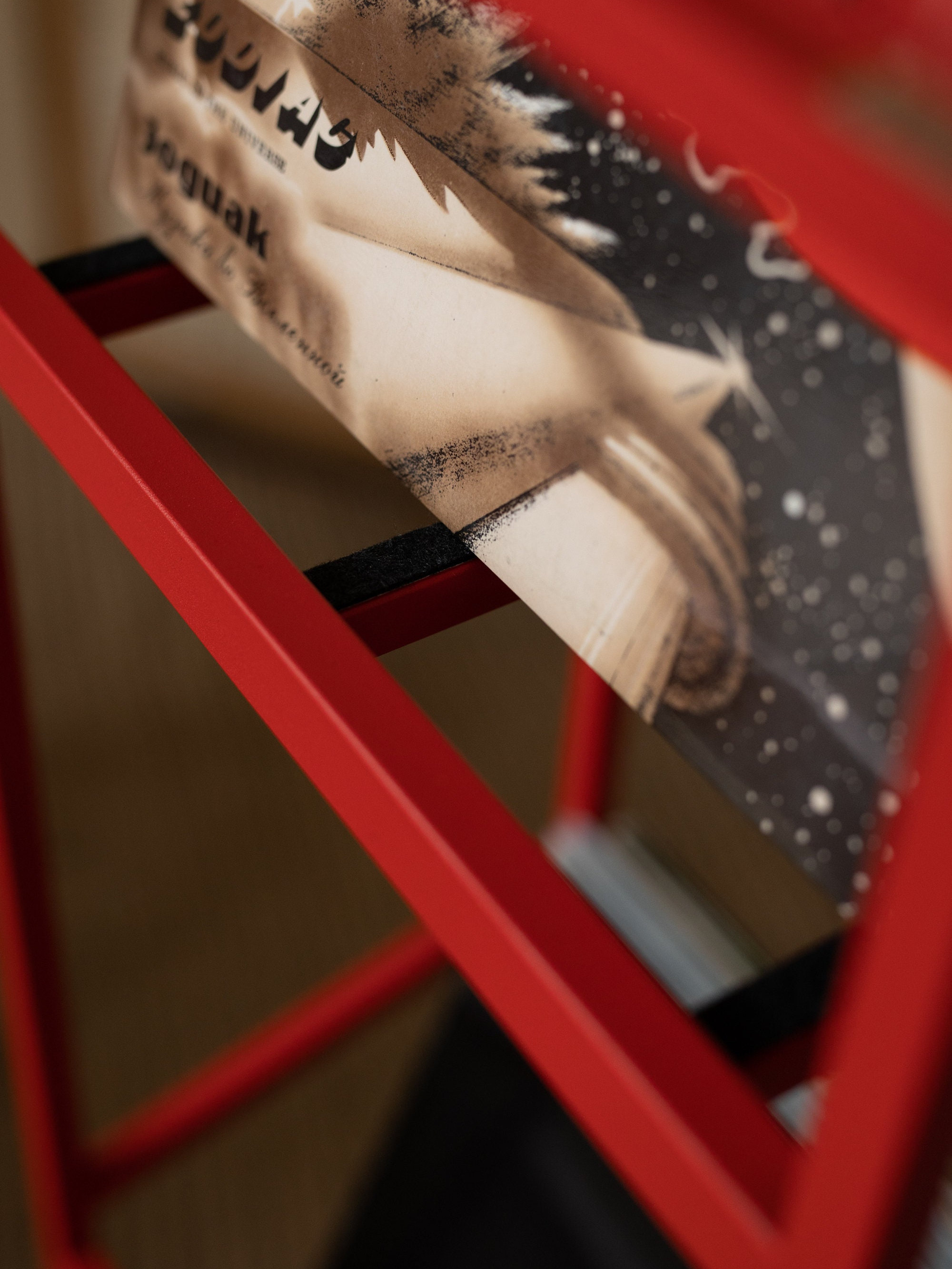 Vinyl Holder Tower // Holds up to 100 LP // Red Metal Rack - Etsy