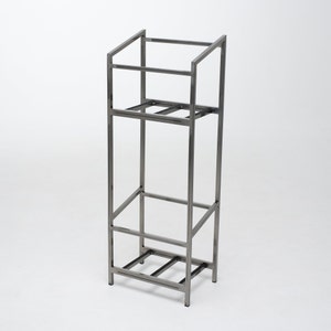 Vinyl holder Tower // Holds up to 100 LP // Metallic metal rack image 7