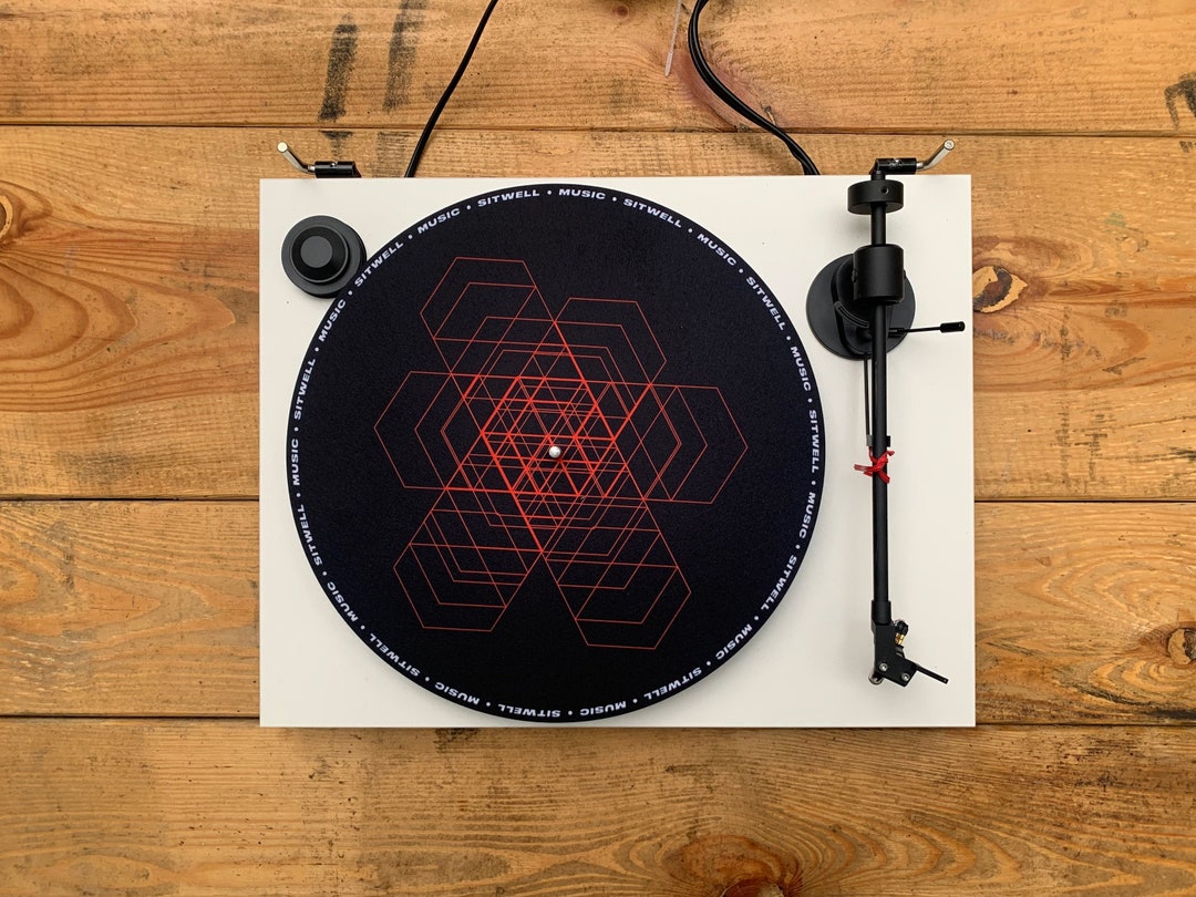 DJ Vinyl Turntable Slipmat // CRYSTAL Etsy