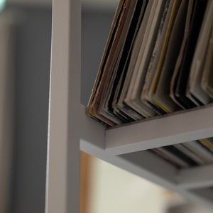 Vinyl Holder Tower // Holds up to 100 LP // White Metal Rack - Etsy