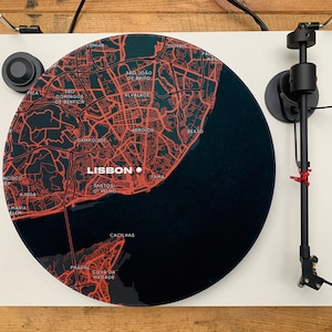 Lisbon map on slipmat