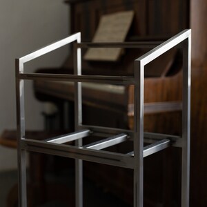 Vinyl holder Tower // Holds up to 100 LP // Metallic metal rack image 5