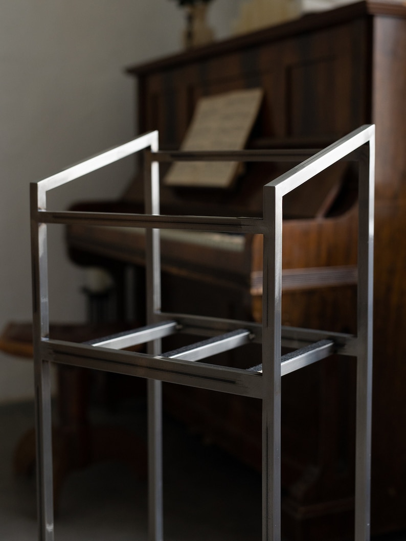 Vinyl holder Tower // Holds up to 100 LP // Metallic metal rack image 5