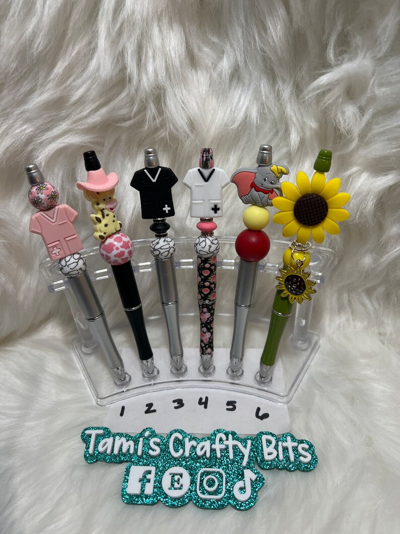 Custom Specialty Focal Bead Pens. Character Beads. Silicone - Etsy