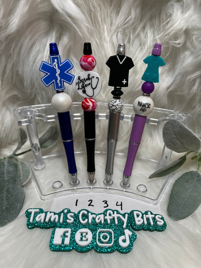Nurse and Medical Focal Bead Pens. Character Beads. Silicone Etsy