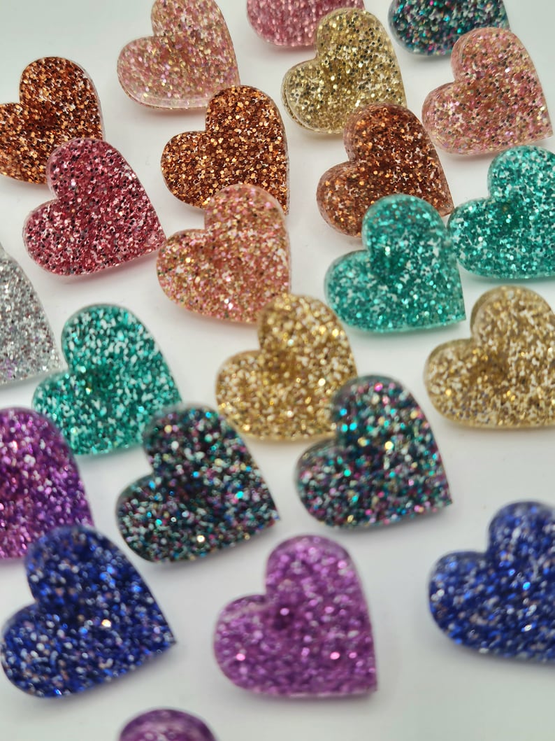 Glitter Heart Pin image 4