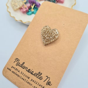 Glitter Heart Pin image 2