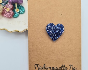 Pin's Coeur paillettes