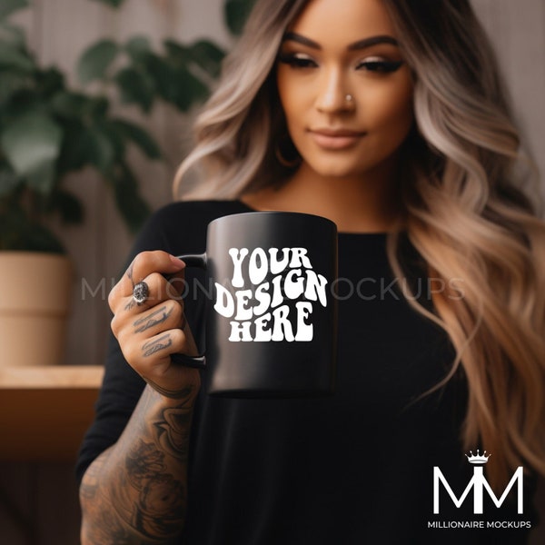 Mug mockup, blank mug, mock ups, coffee mug mock up, mug mockups, pod ceramic cup, black cup mock up 15 oz mug, Halloween Mockup, Alt Model