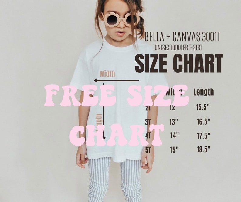 Kids T-shirt Mockup, Pink Bella Canvas 3001T Mock, 3001Y Kids Model Mockup, Girls T-shirt mockup Bella Canvas Kids, Toddler Mockup, Printify image 2