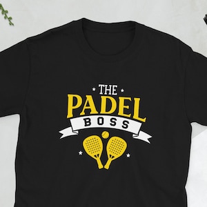 Padel Tennis Boss T-Shirt: Unisex Ring-Spun Cotton Tee
