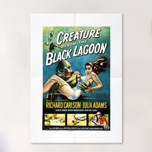 Creature From The Black Lagoon Embroidered Hand Towel Dark Etsy Creature From The Black Lagoon Embroidered Hand Towel Dark Etsy