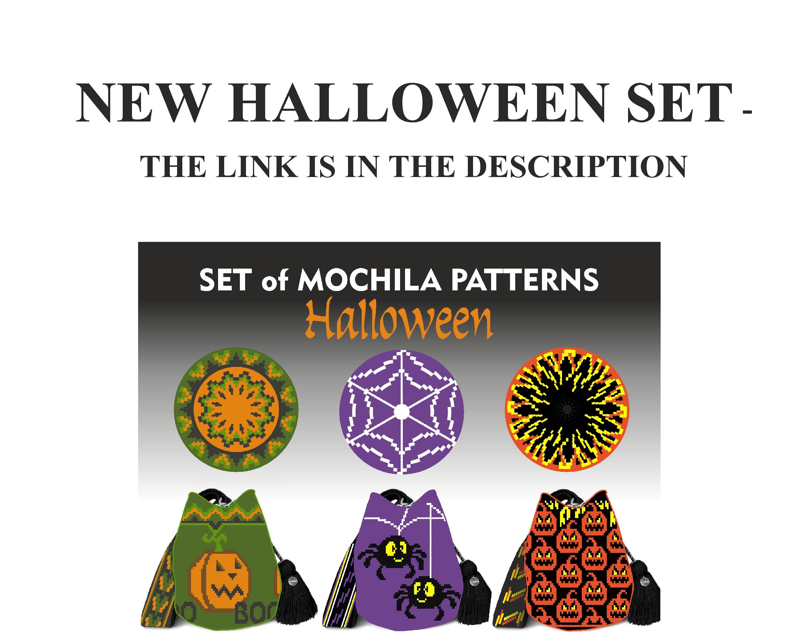 Mochila bag patterns Tapestry crochet bag patterns Mochila Etsy Mochila bag crochet pattern free