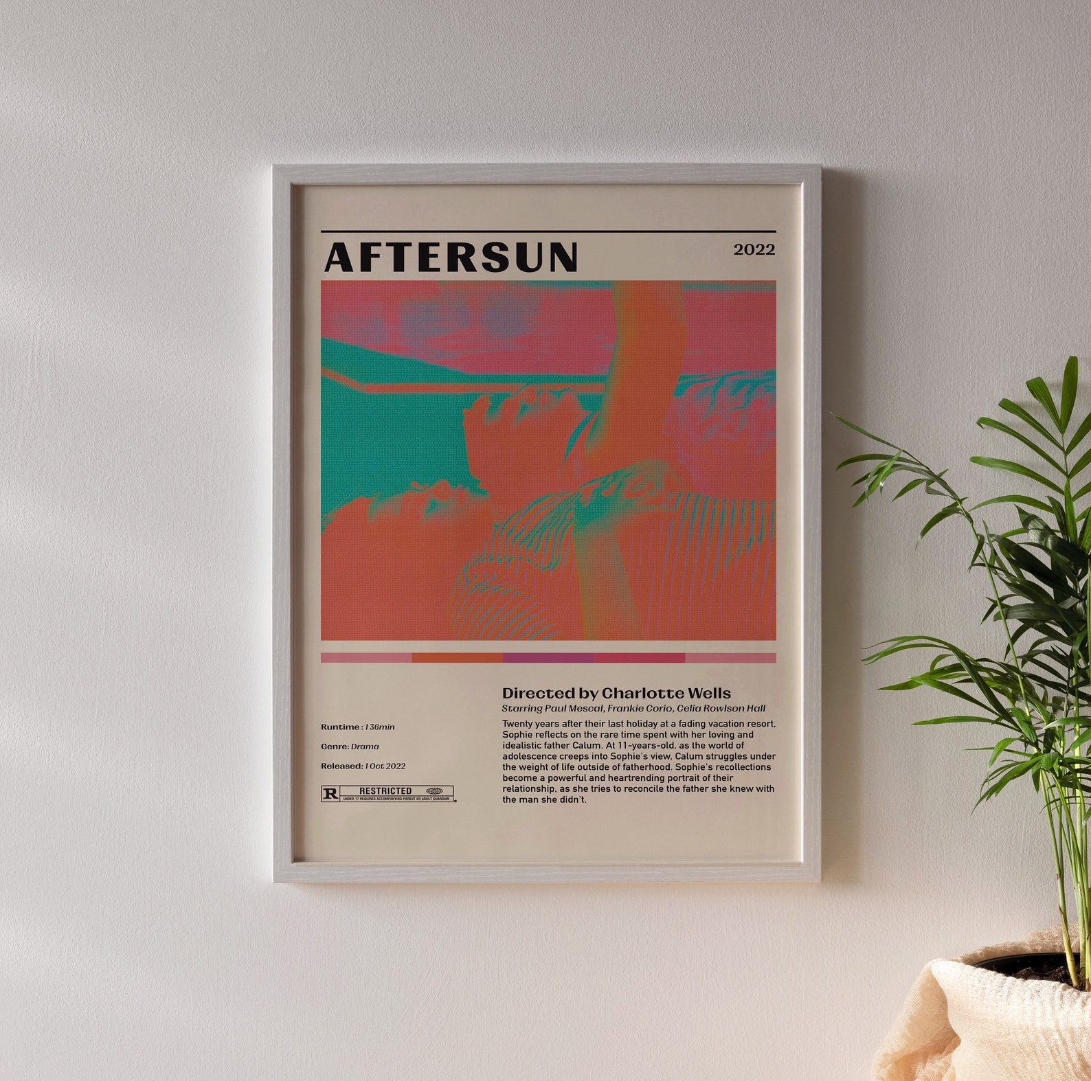 Aftersun 2022 Film Poster PRINTABLE Digital Movie Wall Art Etsy UK