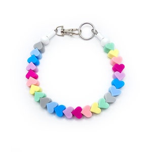Personalized Heart Silicone Bead Dog Collar: Custom Cat Collar