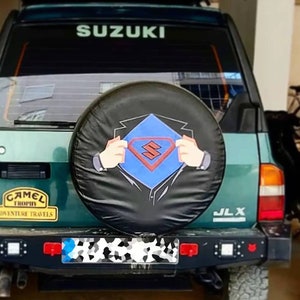 Suzuki Spare Tire Cover, PVC Wheel Cover, Soft Tyre Cover, UV Protection Spare Cover, Custom 4x4 Tire Cover, All Size