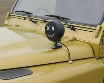 X Smile Off Road Light Cover: Faux Leather LED Lamp Protector