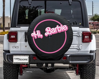Hi Barbie Wrangler Spare Tire Cover: UV Protection PVC Leather