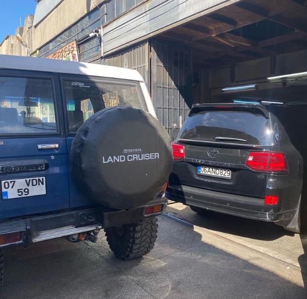 トヨタ ランドクルーザー スペアタイヤカバー：UVカット、4x4オフ