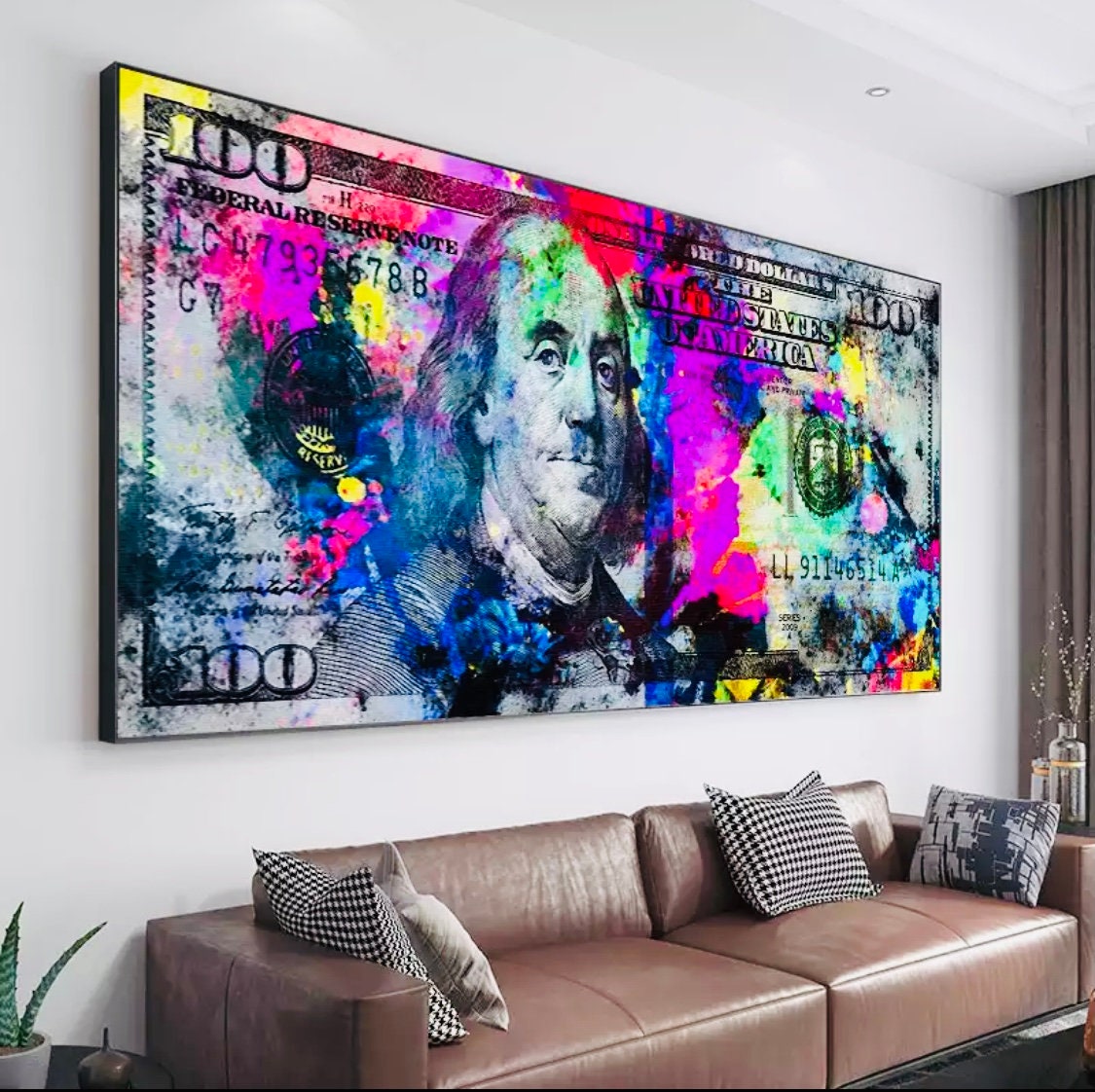 Moderne Kunst Gold Standar moderne beliebte Geld Stil Street | Etsy